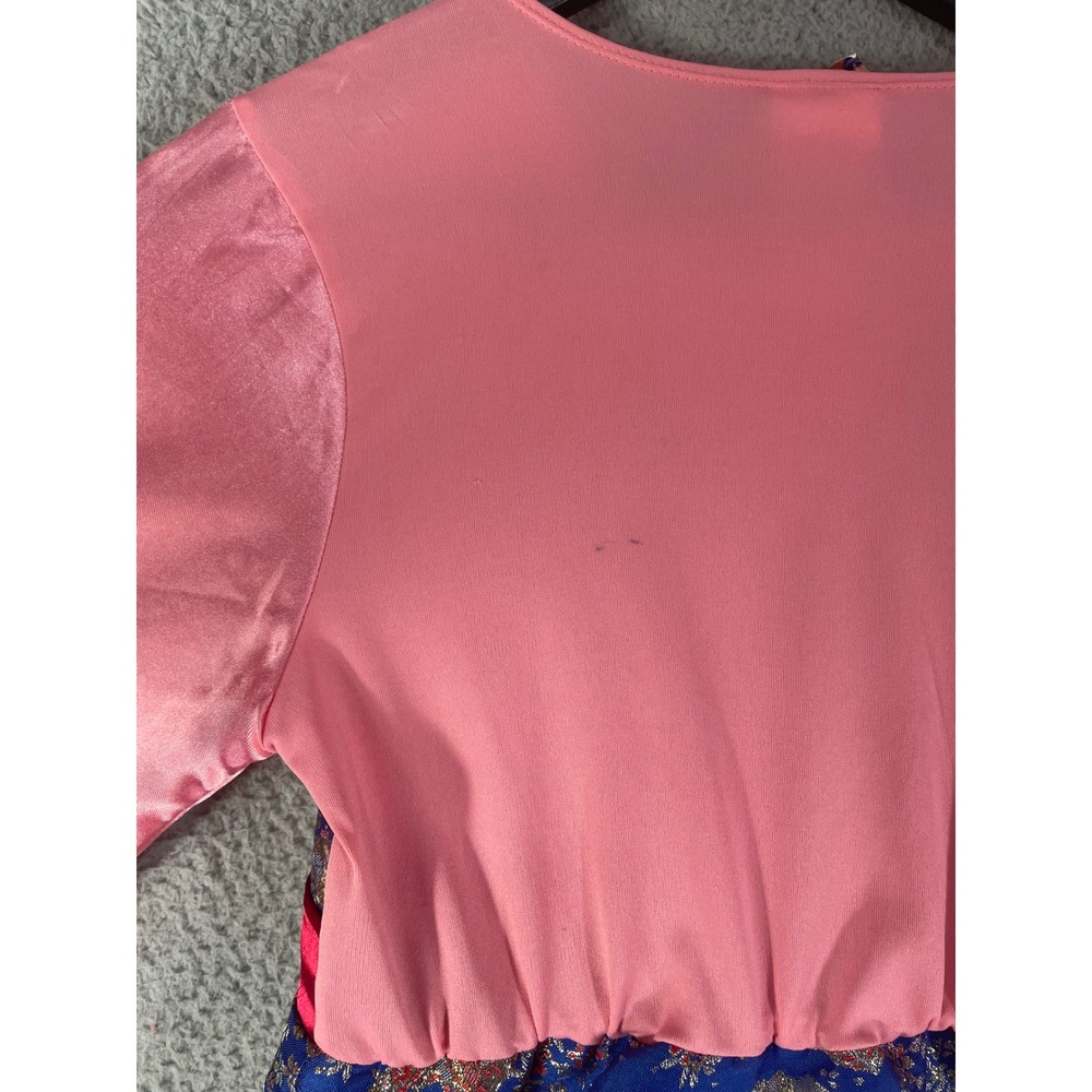 Disney Store Mulan Costume Dress Girls M 7/8 Pink Blue Princess Halloween Outfit - Picture 13 of 13